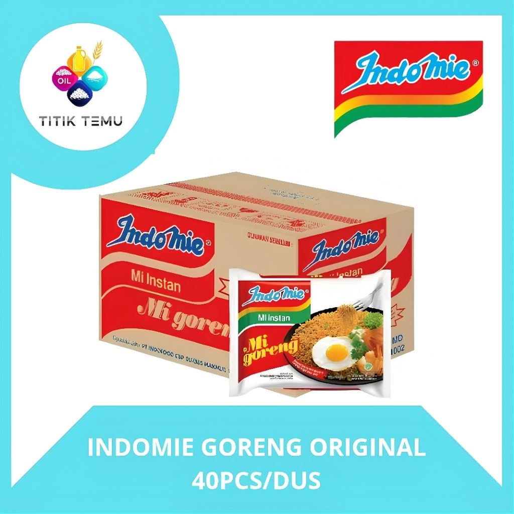 

INDOMIE GORENG ORIGINAL 85gr ISI 40PCS/DUS