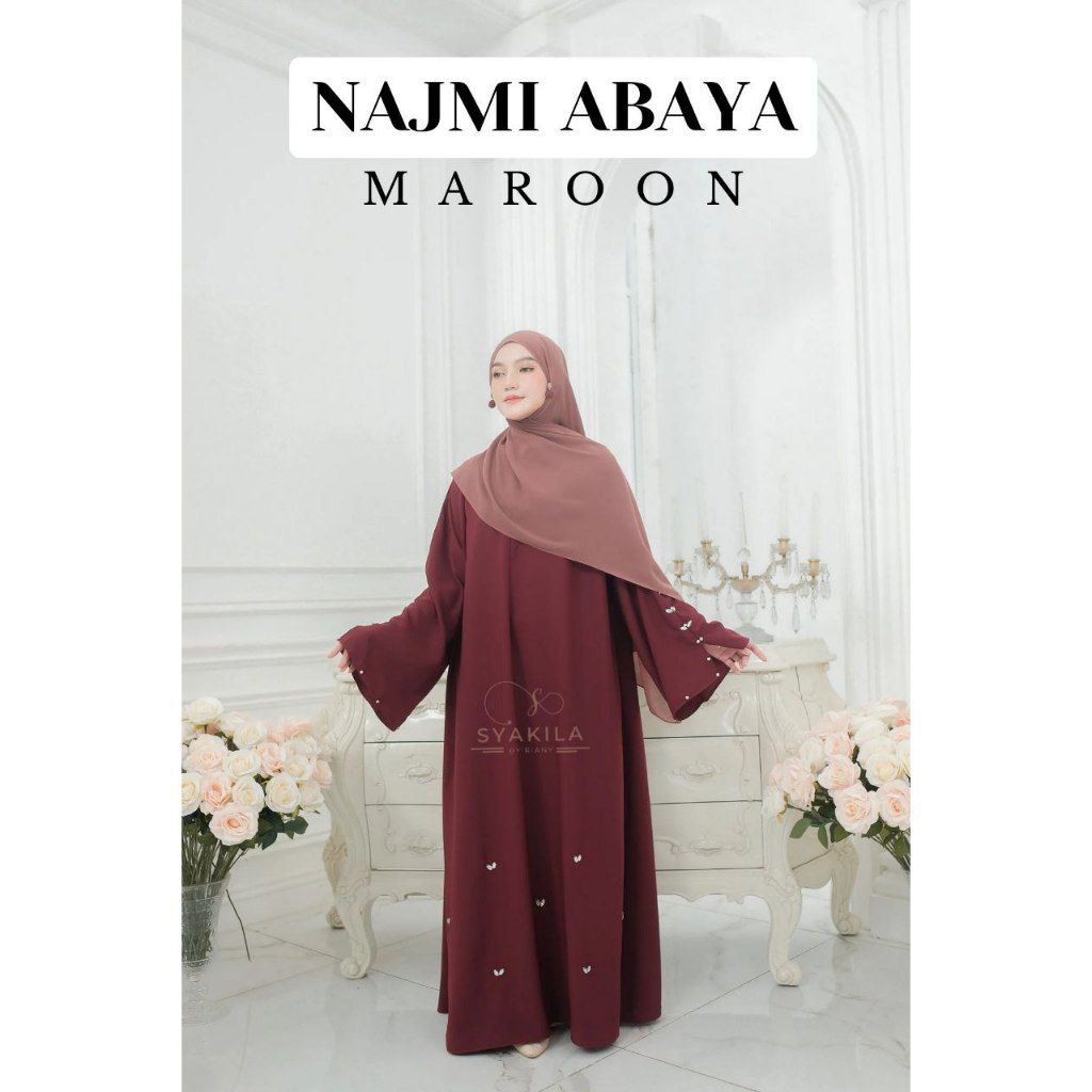 najma abaya payet