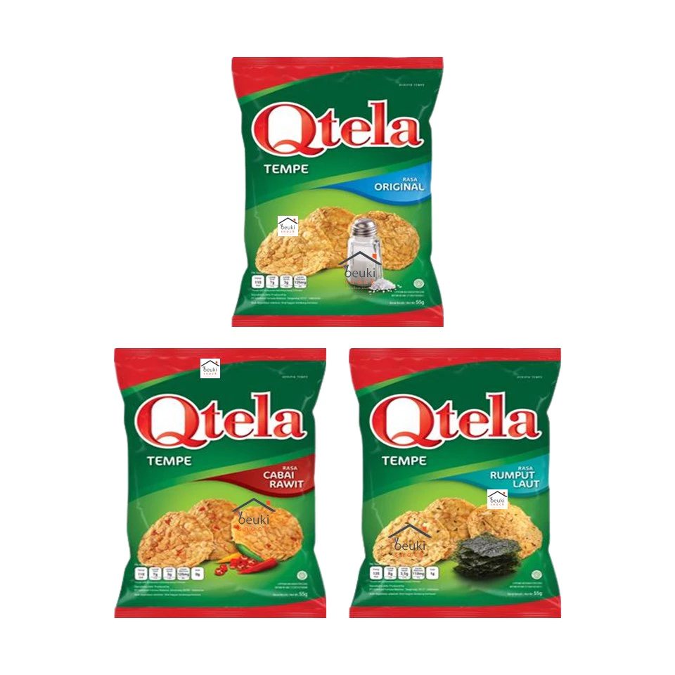

QTELA KRIPIK TEMPE ANEKA RASA 55 GRAM