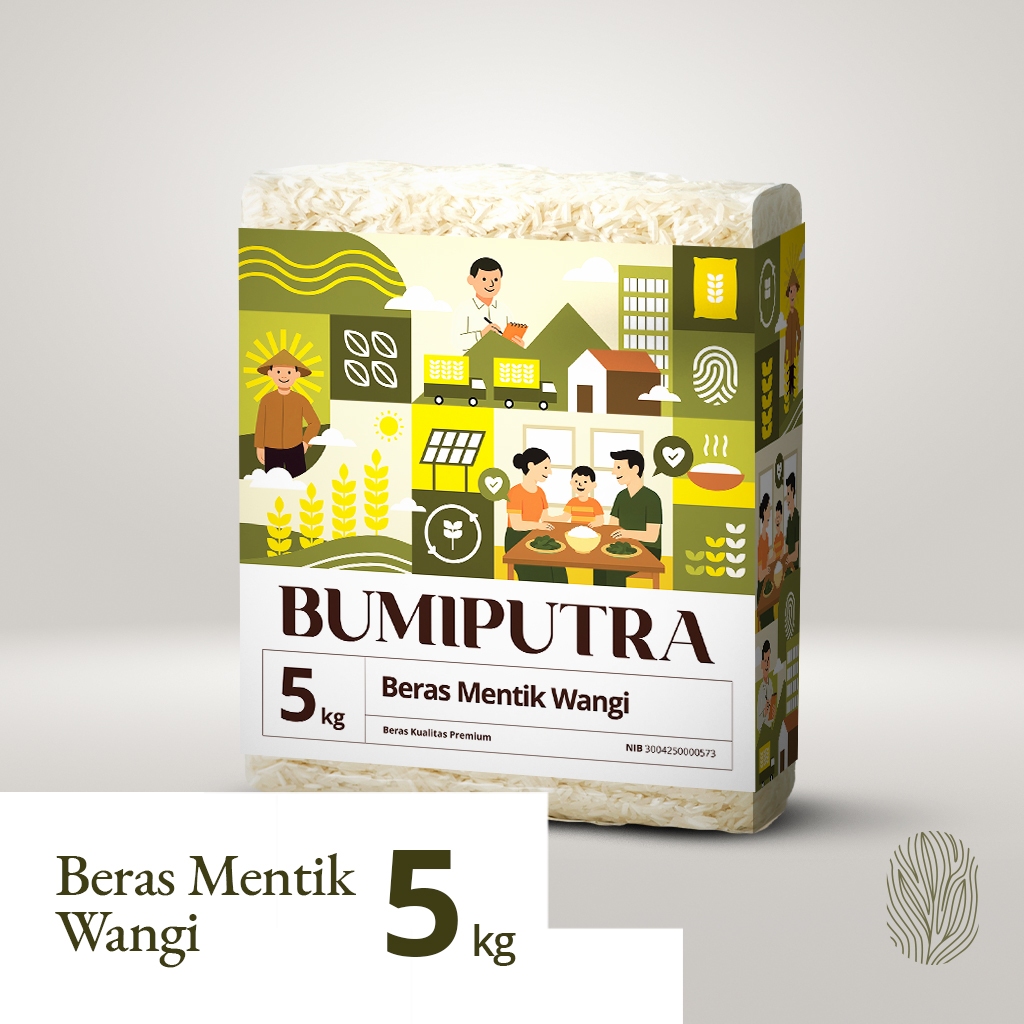 

5 kg Beras Mentik Wangi Bumiputra, Tekstur Pulen & Aroma Harum