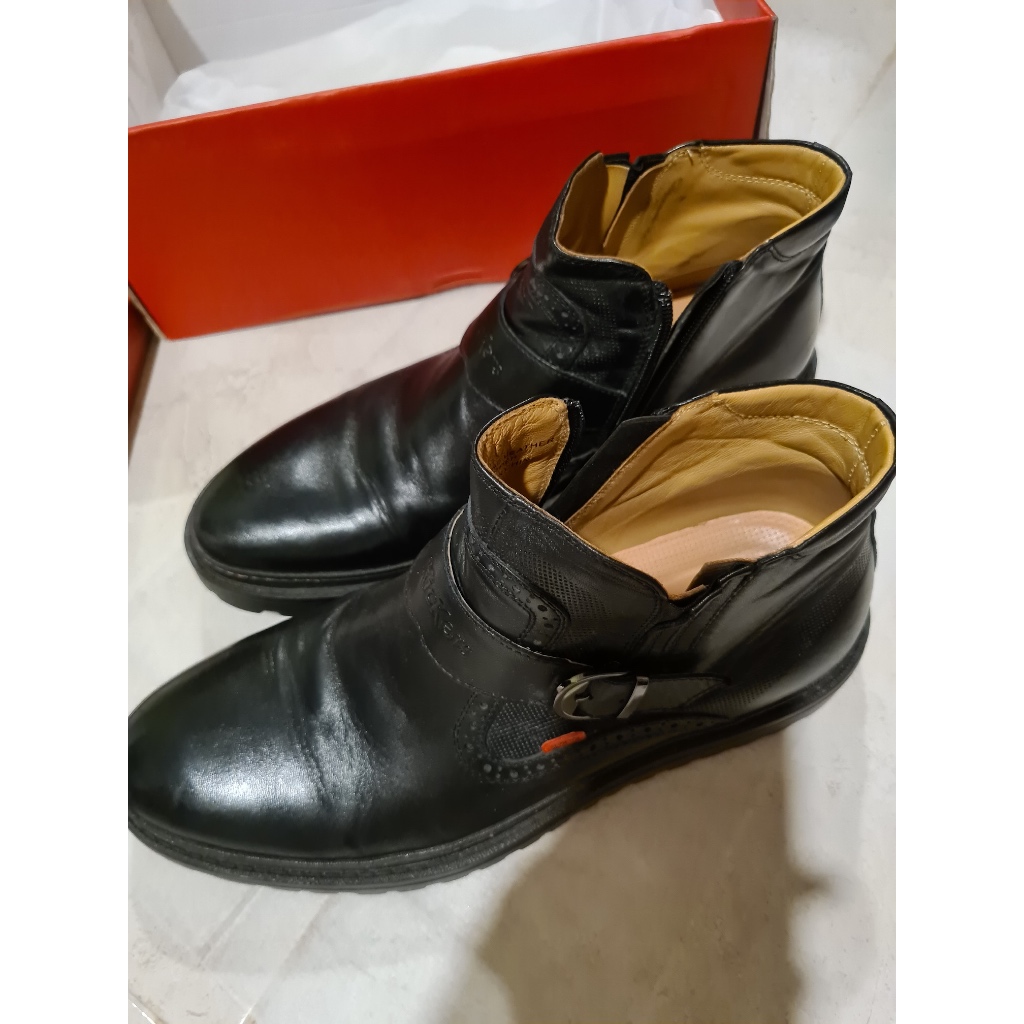 Sepatu Boots Kickers Second Man Shoes Kulit