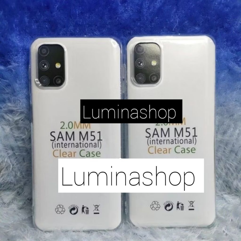 SILIKON Original Space Tipe Samsung M51 Silikon Clear Case