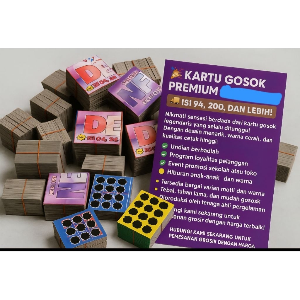 

GOSOKAN TENGKORANG 1000 kupon SDH GUNTINGAN TITIK.12,15,16,18,20,21,22,24