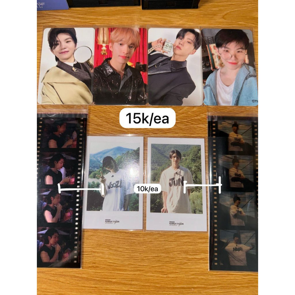 AAB SEVENTEEN PHOTOCARD/PC GOING WHITE GOING BLACK POLAROID 4 CUT NANA TOUR NATUR || WOOZI HOSHI DK 