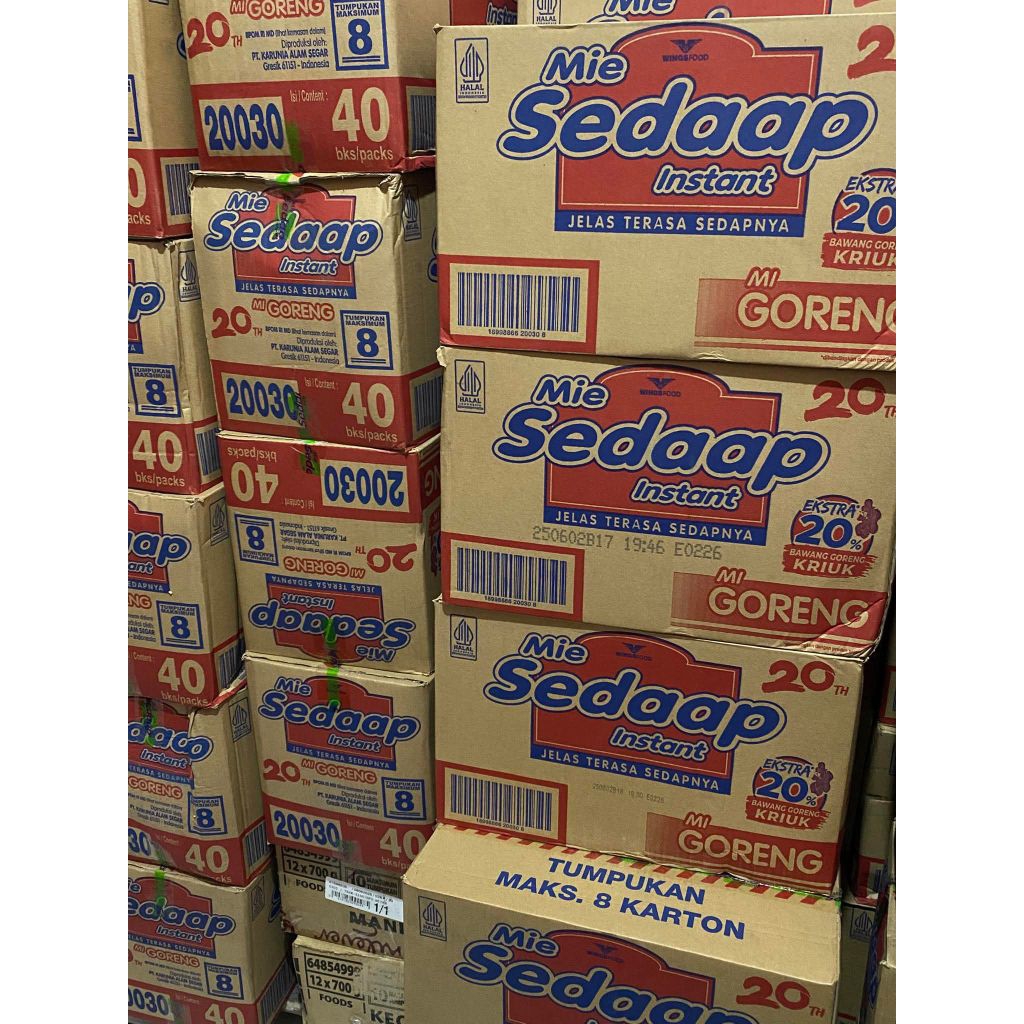 

Mie Sedaap Goreng 1 dus isi 40 pcs