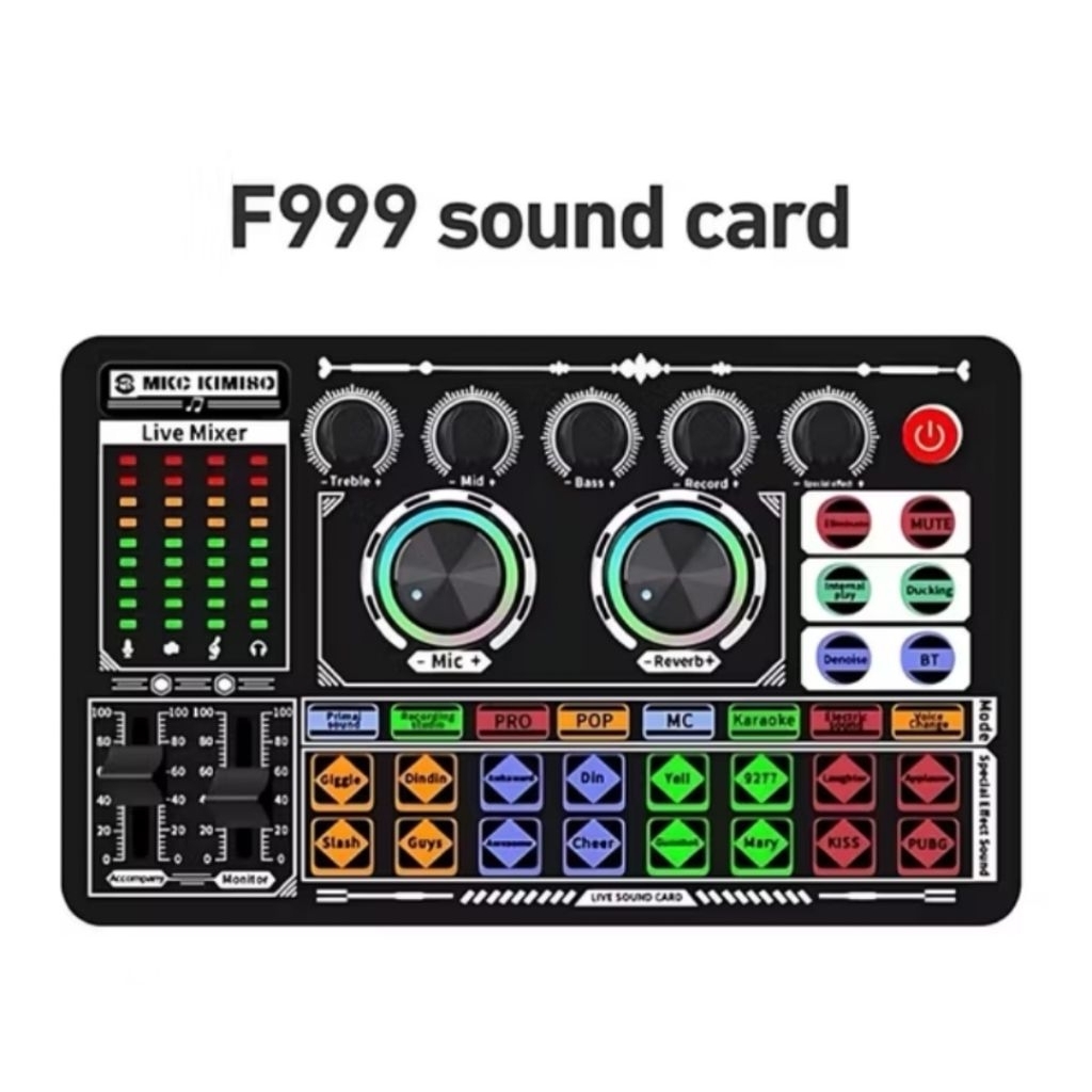 Soundcard Karaoke Livestreaming Kimiso F999