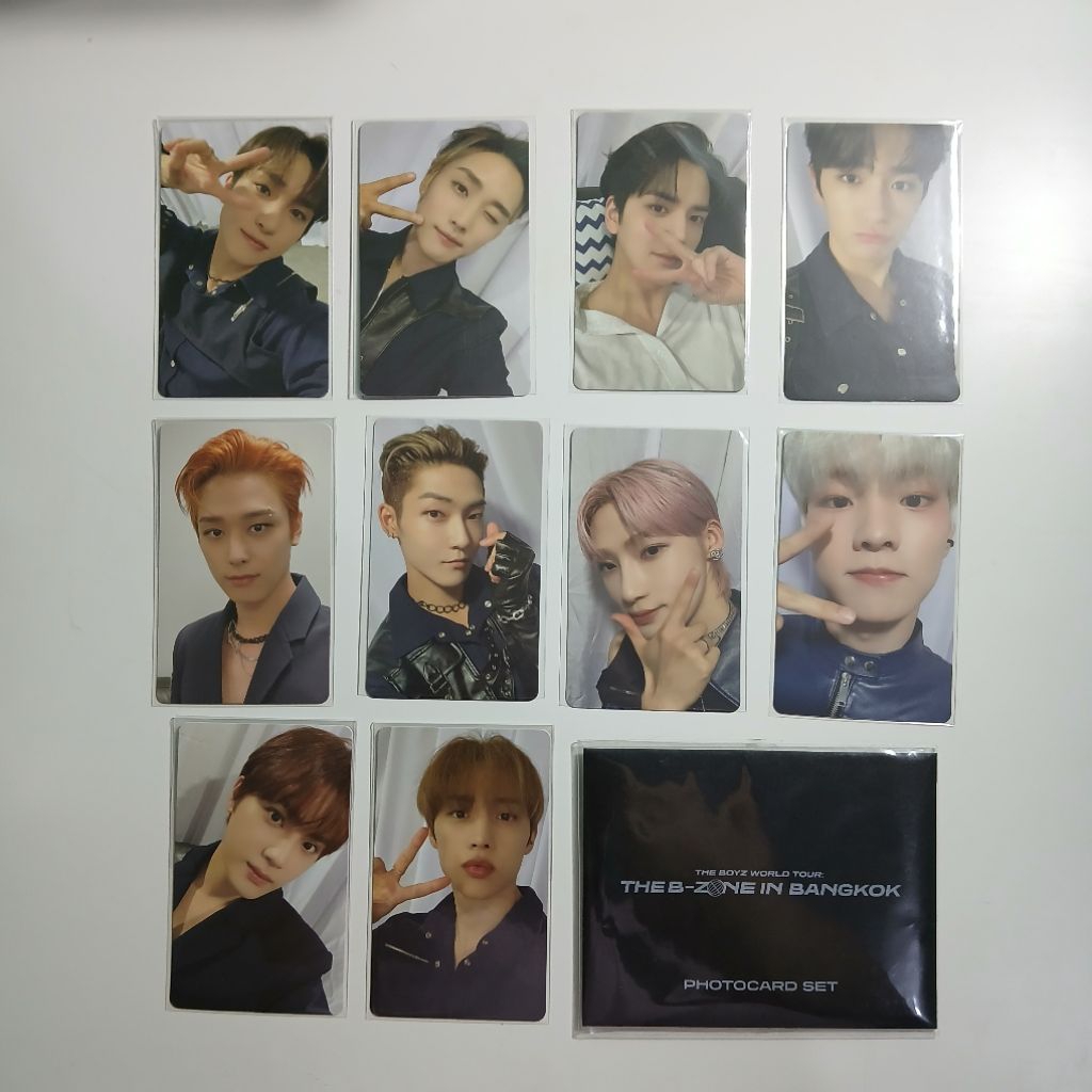 PHOTOCARD SET THE BOYZ THE B ZONE IN BANGKOK OFFICIAL PC THE BOYZ WORLD TOUR TBZ THEBZONE SANGYEON J