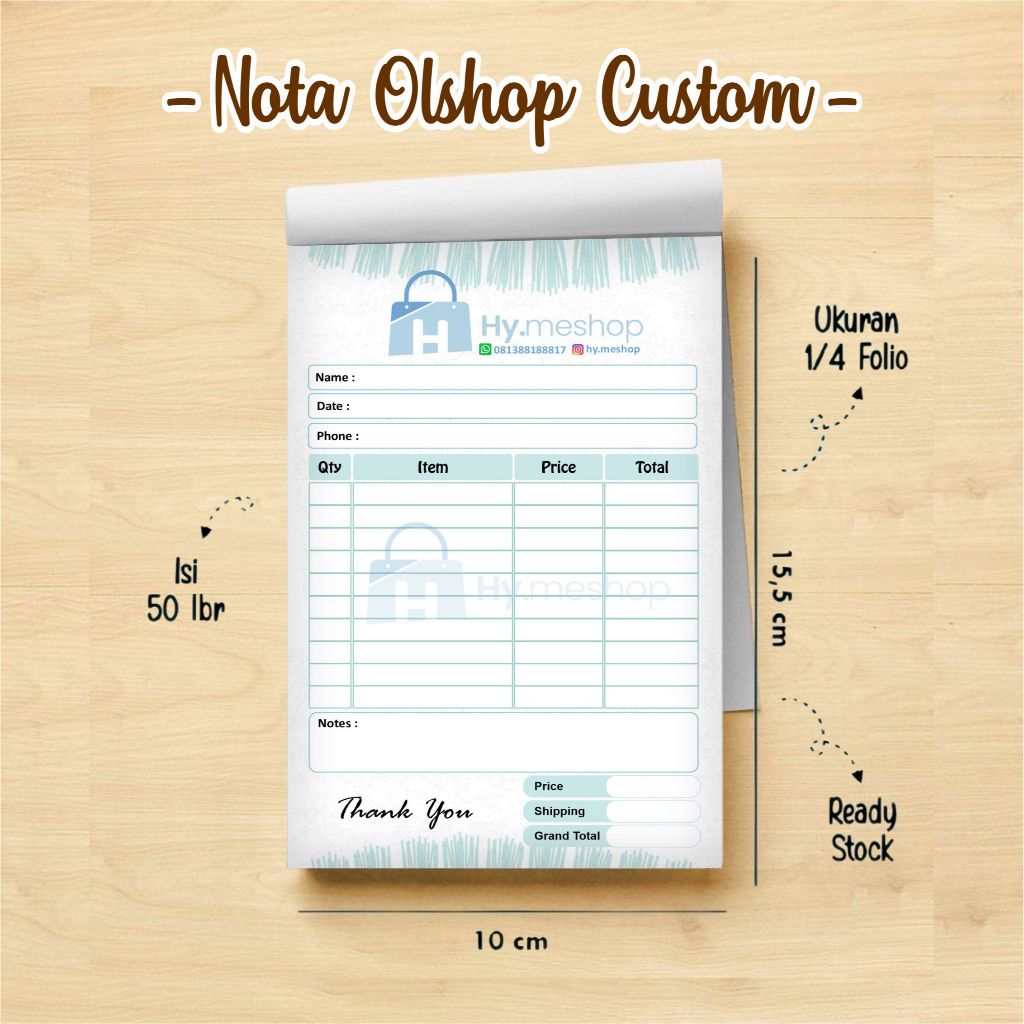 

NOTA OLSHOP FULL COLOR