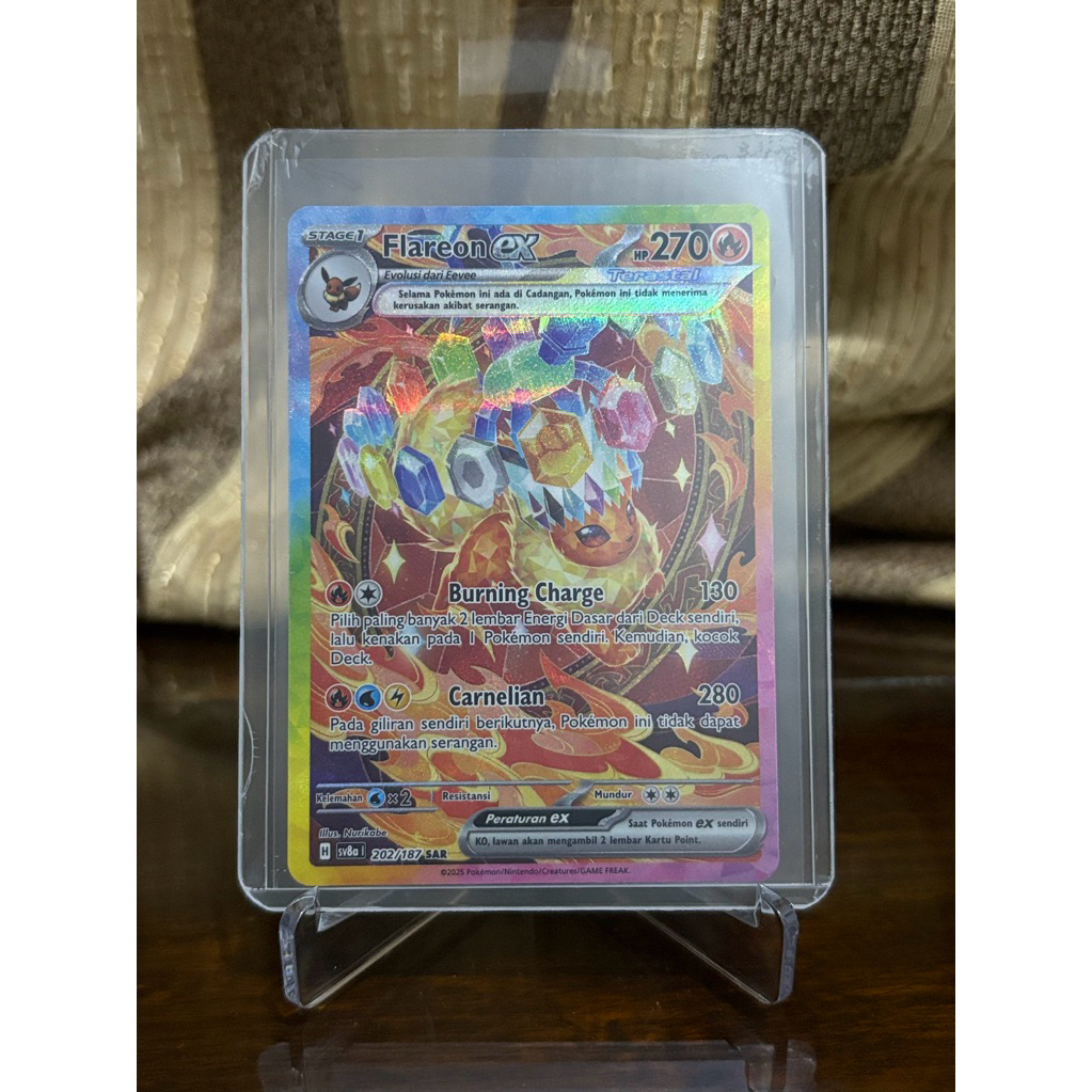 Pokemon TCG Indonesia Festival Terastal Flareon EX SAR