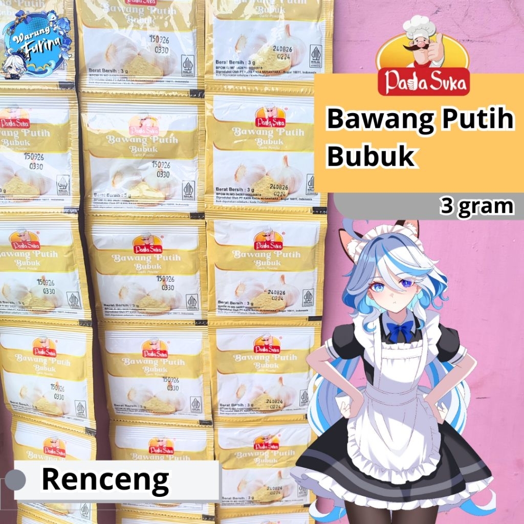 

Padasuka Bawang Putih Bubuk Sachet 3gr | Renceng