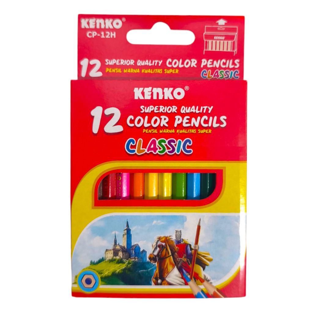 

Pensil Warna Pendek 12 Warna Kenko (SET)