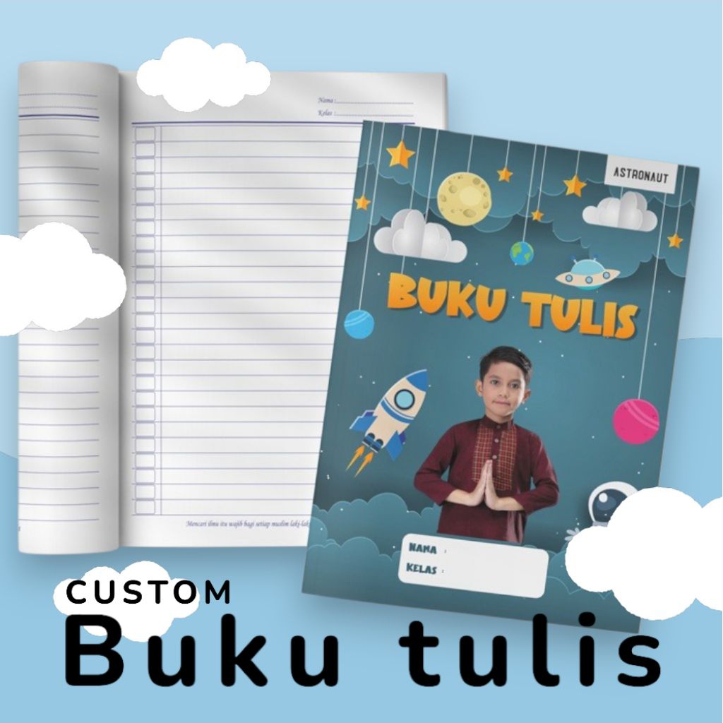 

BUKU TULIS BERGARIS CUSTOM KARAKTER UKURAN 1/2 FOLIO