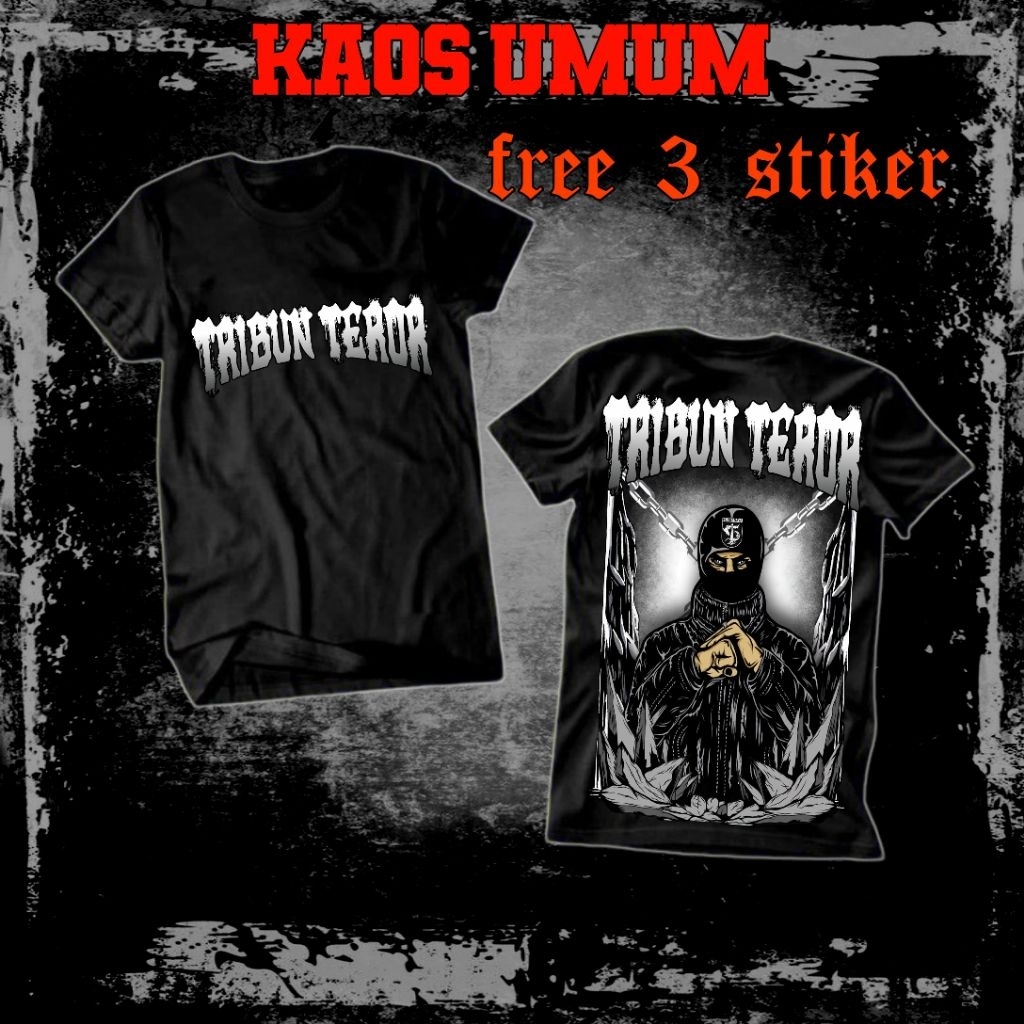 KAOS PERSEBAYA TRIBUN TERROR FREE STIKER