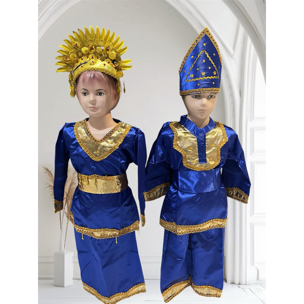 baju adat anak anak minang sepasang/baju karnaval minang/baji anak anak perempuan baju tari minang a