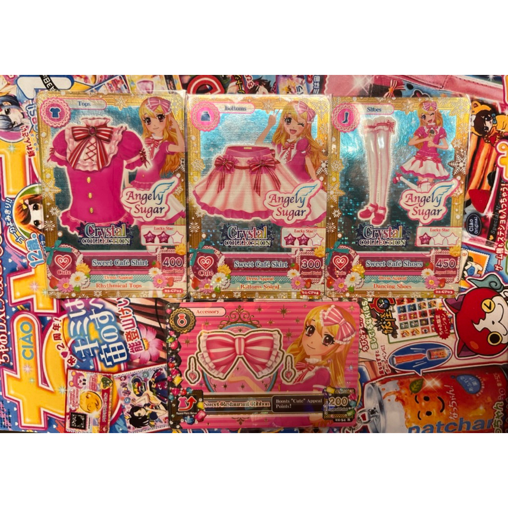Kartu Aikatsu Ichigo Hoshimiya Sweet Cafe Coord Crystal Collection Langka Rare Official