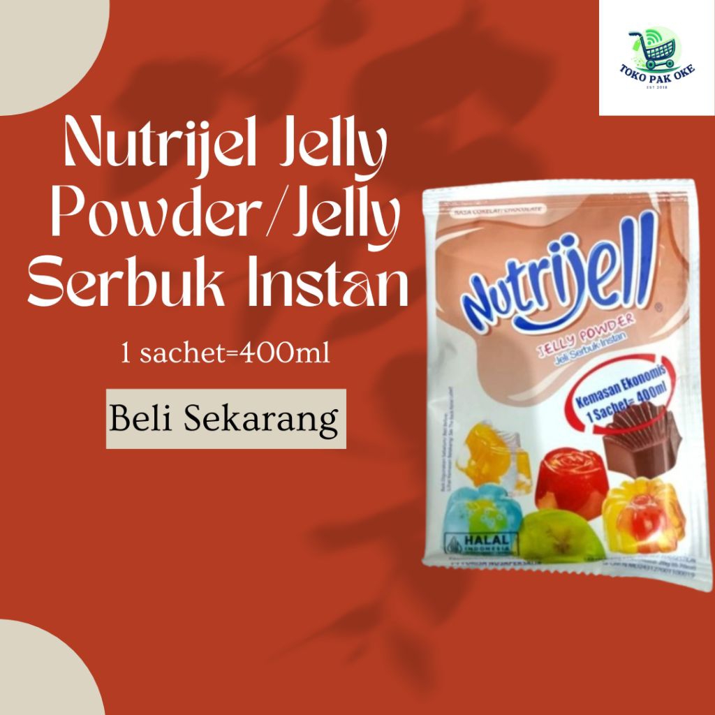 

Nutrijell Jelly Powder/Jelly Serbuk Instant, 1 sachet berisi 400ml