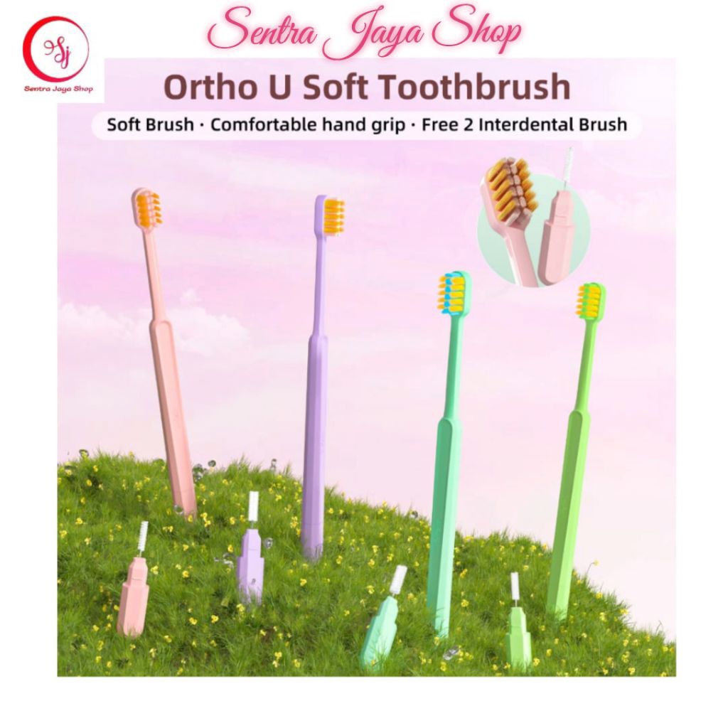 Sikat Gigi Behel Ortho U Kawat Gigi FREE Interdental Brush