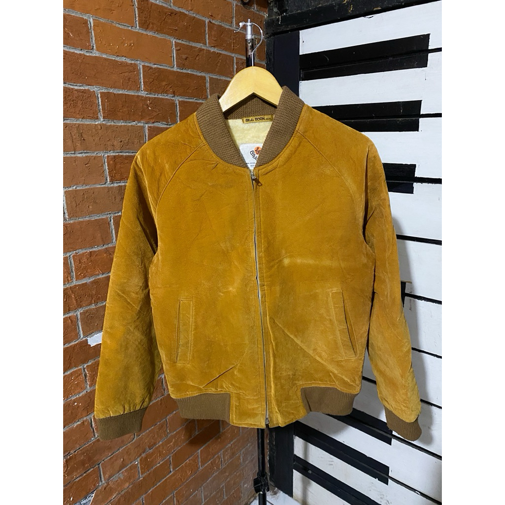 jaket bomber suede lee