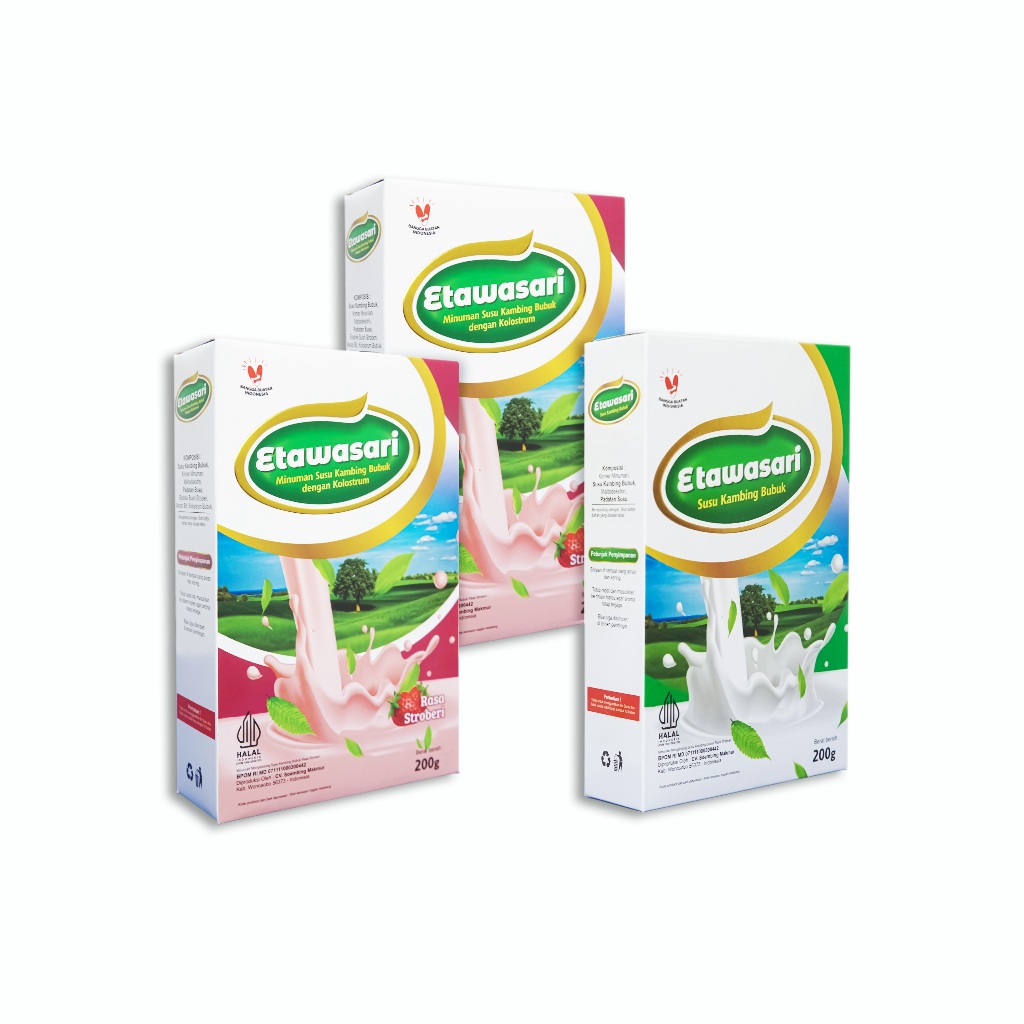 

Etawasari Susu Membantu Gejala Sesak Nafas Asma Mendukung Pernapasan Sehat – 200 Gram (3 box)