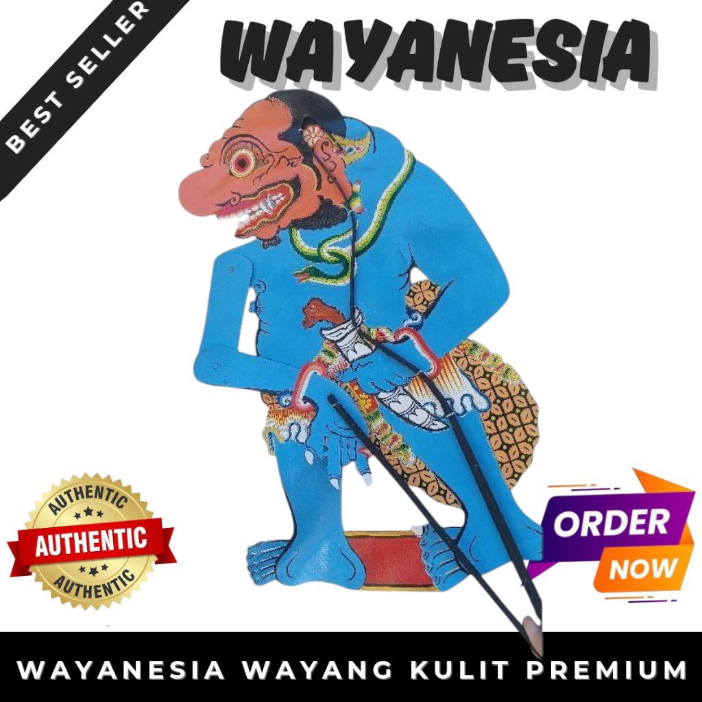 Wayang Kulit Buto Punuk Asli Halus Standar Dalang