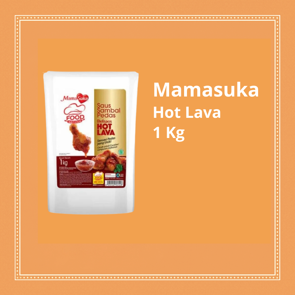 

Mamasuka Delisaos Hot Lava 1Kg Bungkus – Saus Pedas Ekonomis Rasa Kuat, Cocok untuk Usaha