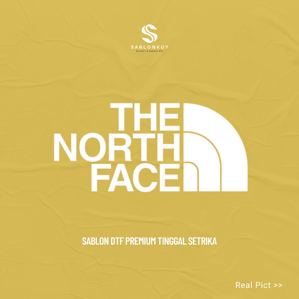 Sablon dtf Logo outdor Tnf Tinngal strika