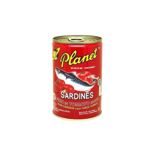 Planet Sarden Saus Tomat 155gr / Sarden Kaleng 155gr