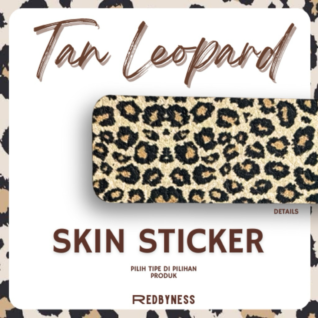 

REDBYNESS| Skin Sticker Tan Leopard Series
