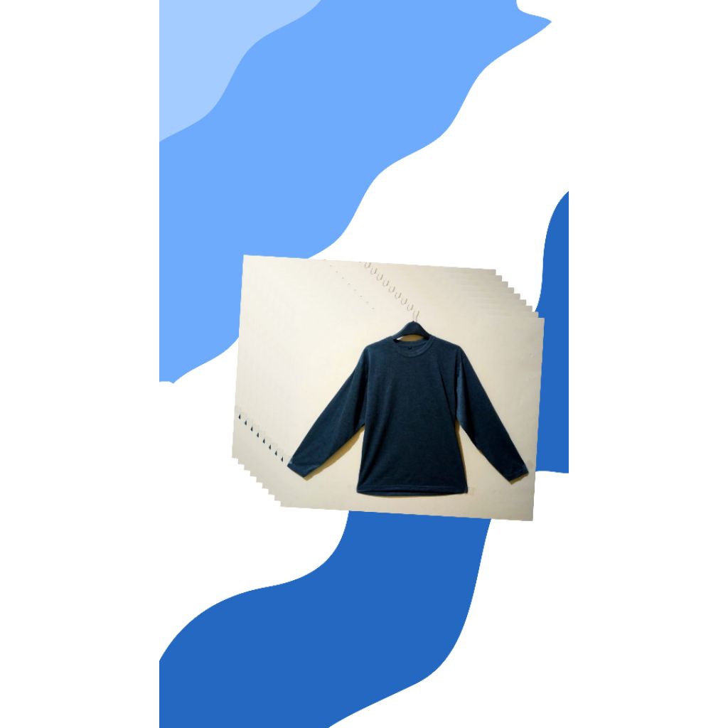 Kaos murah hijau army lengan panjang