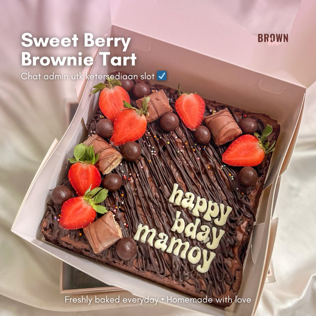 

[New!] Sweet Berry Brownie Tart