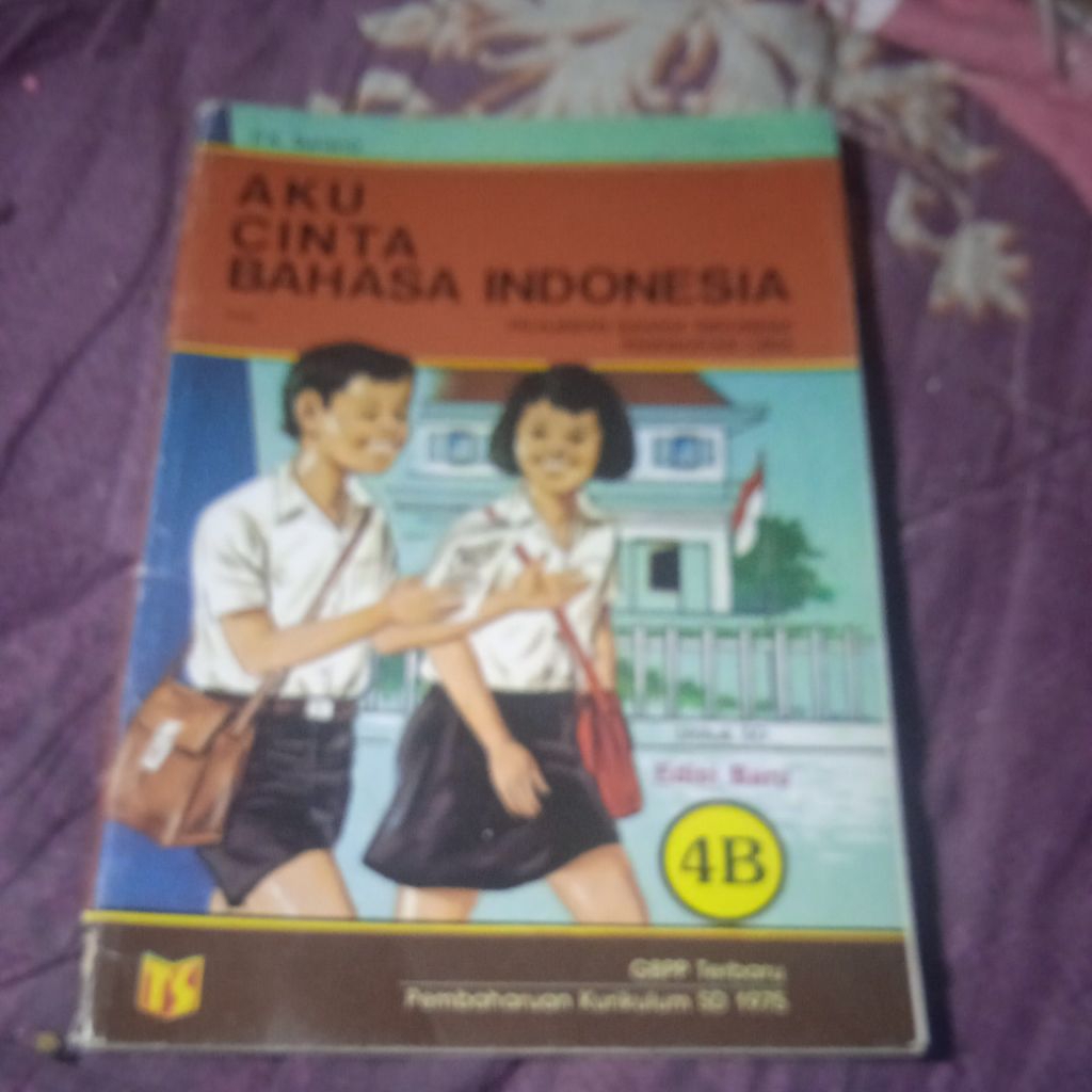 buku Pelajaran Bahasa Indonesia 4B, buku original jadul