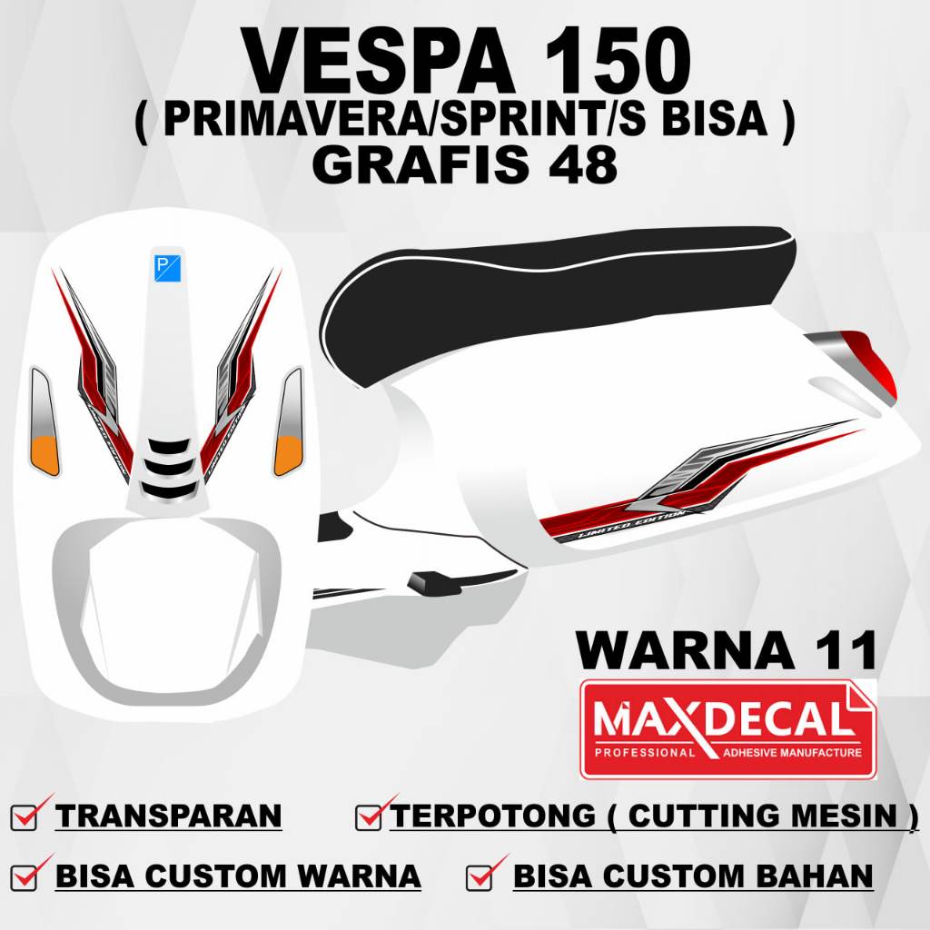Stiker Pimavera Stiker Vespa Sprint Stiker Vespa 150 / Striping Primavera Striping Vespa Sprint Stri