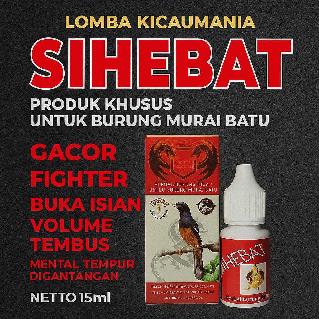 [PRODUK SIHEBAT] POWER NOS RADJA VITAMIN BURUNG BERKUALITAS TERBAIK / VITAMIN MURAI BATU