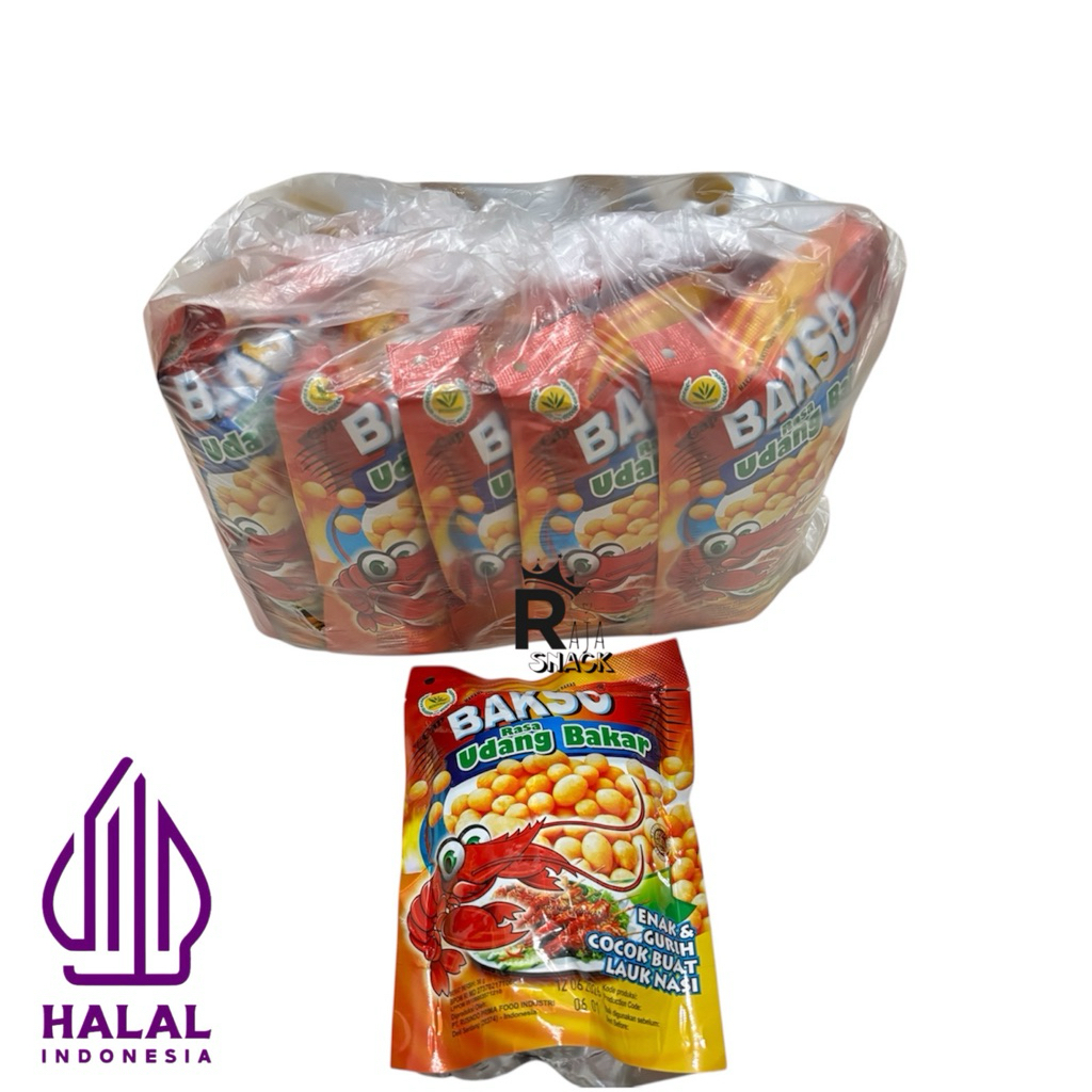 

BAKSO RASA UDANG BAKAR / PILUS RASA UDANG BAKAR ISI 10 SACHEAT @30GR