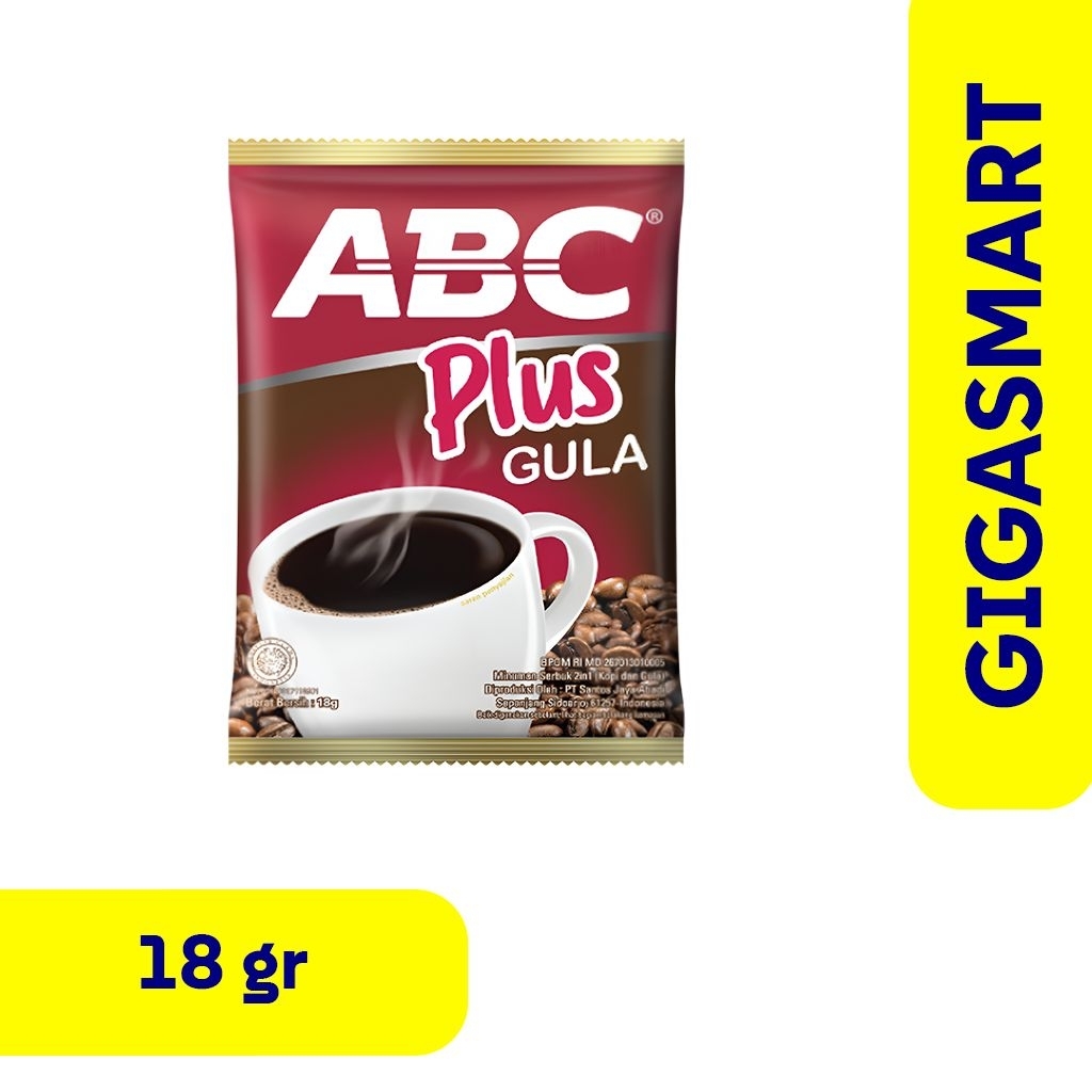 

Kopi ABC Plus Gula Kemasan Sachet 18gr, 1 Pcs