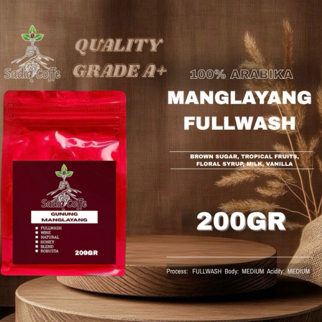 

BIJI KOPI 100% ARABIKA FULL WASH by sadiq coffe