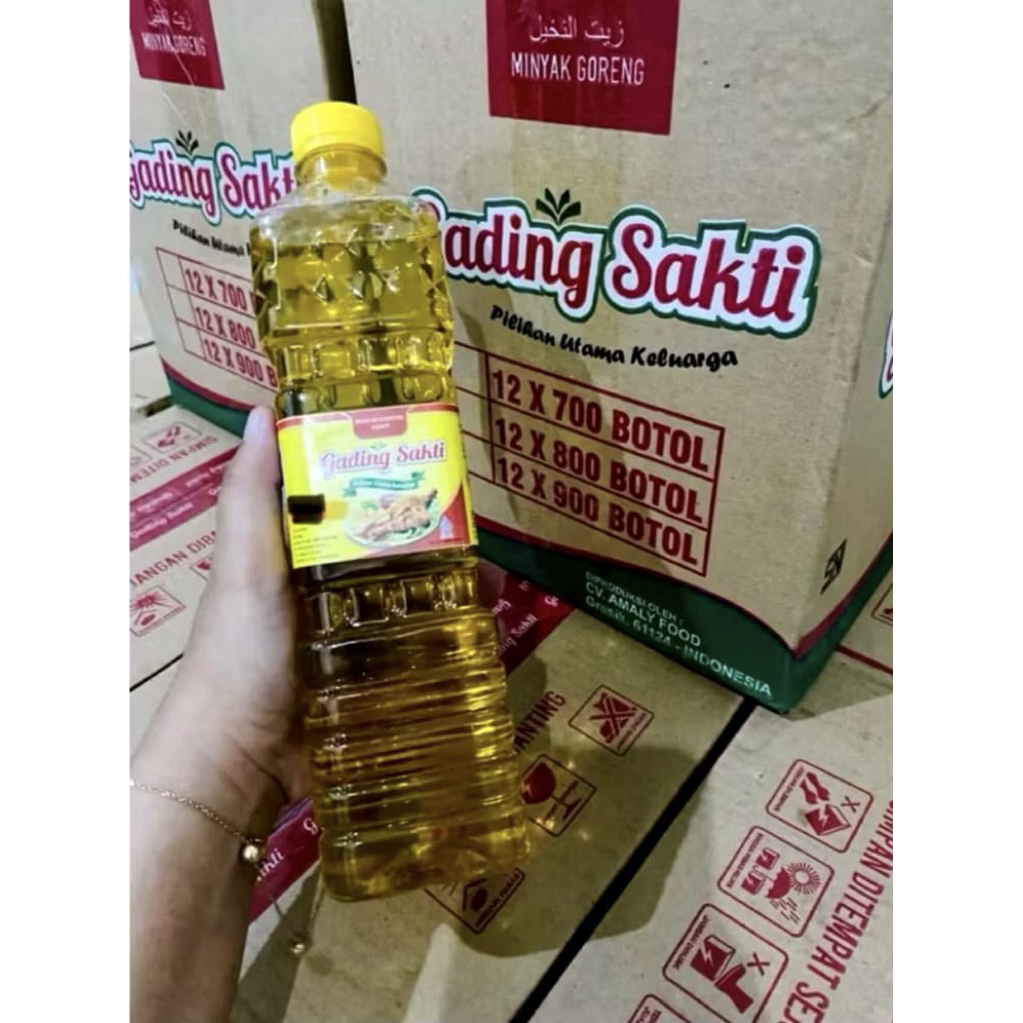 

2 Botol Minyak Goreng Gading Sakti GV900 Kwalitas Jernih