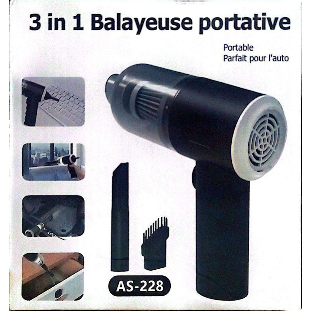 Vacuum Cleaner Portable Mini USB 3 in 1 / Penghisap Debu Mobil Kursi