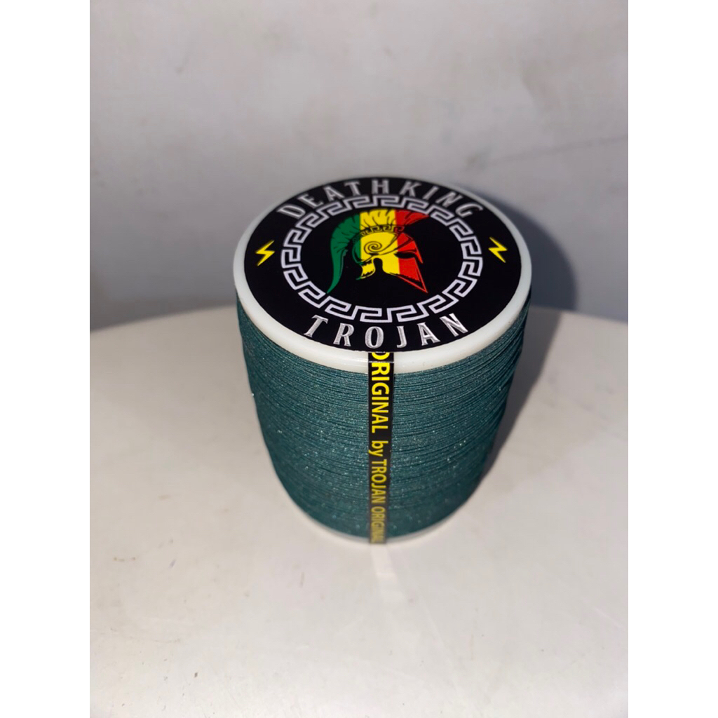 Gelasan Trojan Death King Matot Abu Import Senar Mati Total  023 Original 2000 Yard