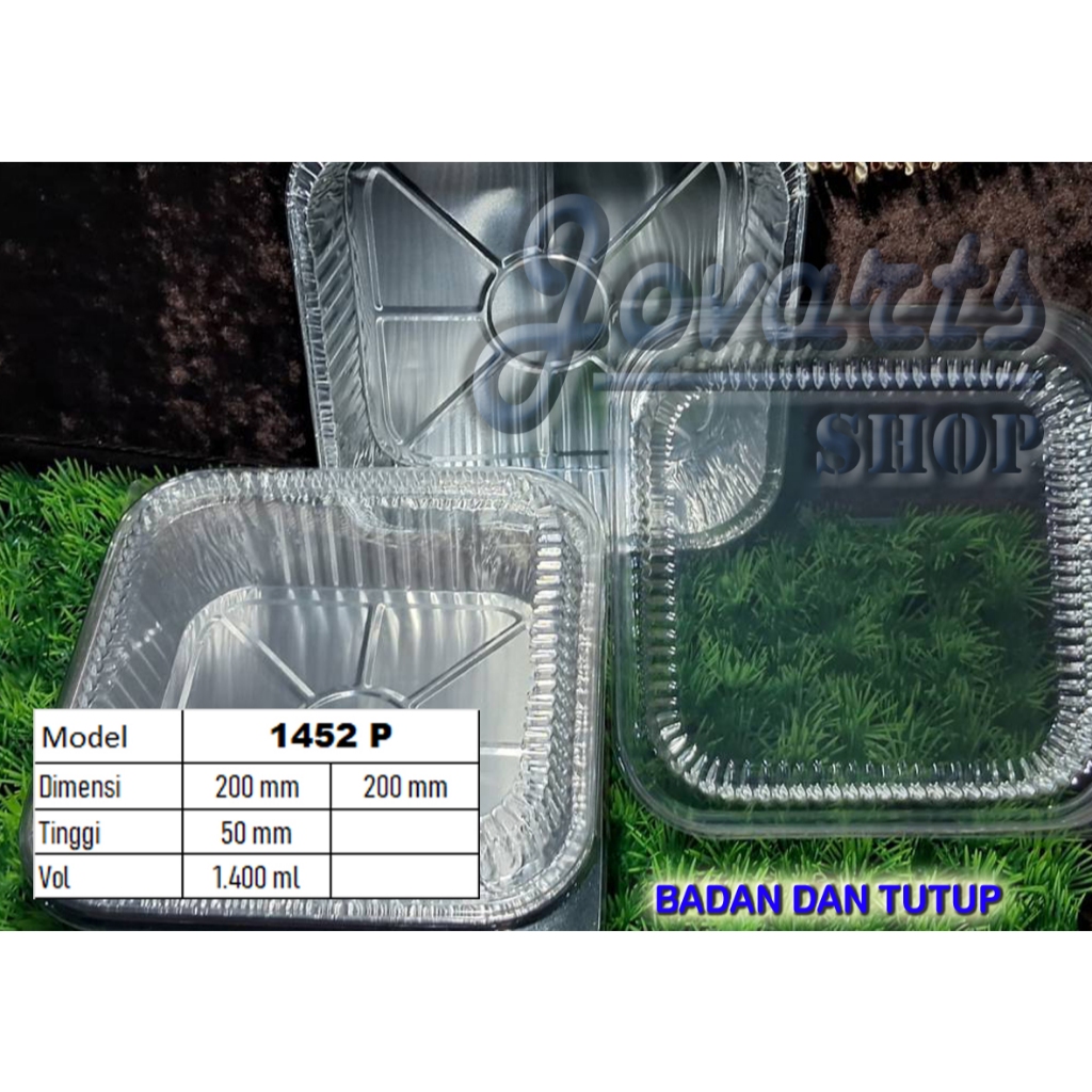 K 1452 Badan dan Tutup Mika No Emboss Alumunium Foil Cup