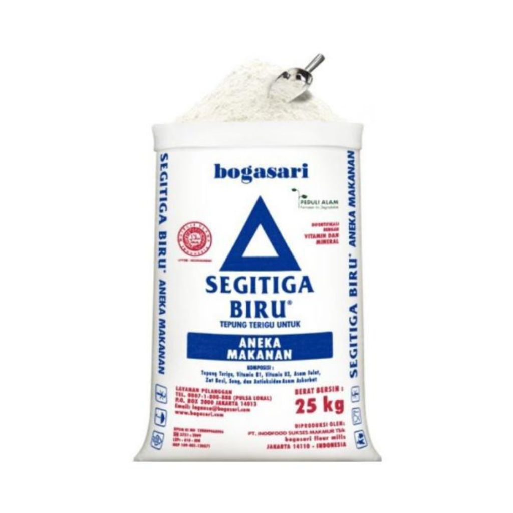 

TERIGU SEGITIGA BIRU/25KG/BEST SELLER/GARANSI KIRIM HARI INI