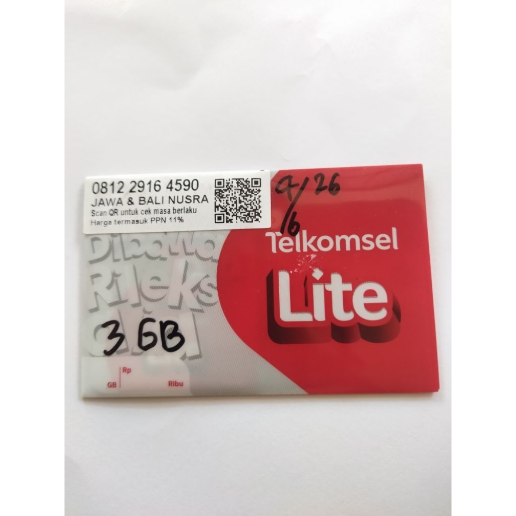 Perdana Telkomsel 3GB Segel EXPAYET 1 Tahun