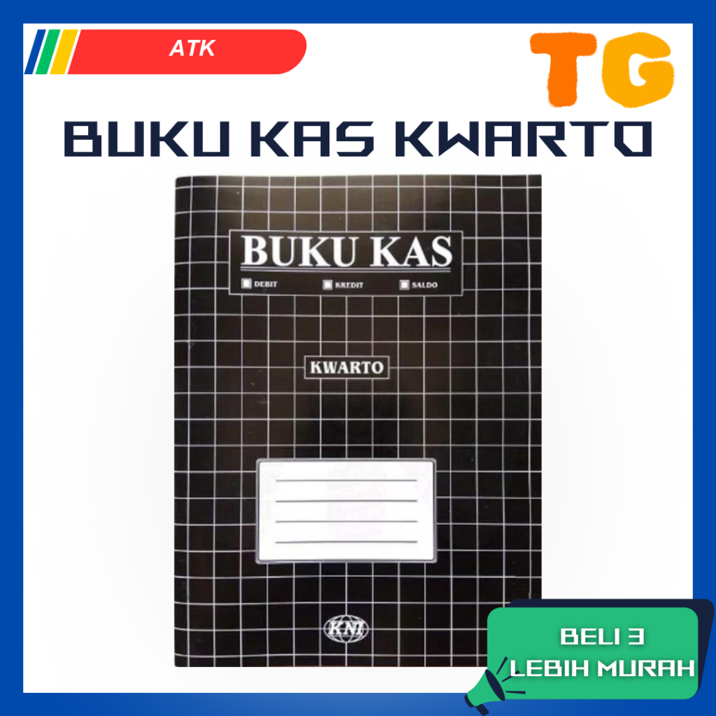 

Buku Kas Ukuran Kwarto / Buku Catatan Keuangan Debit Credit