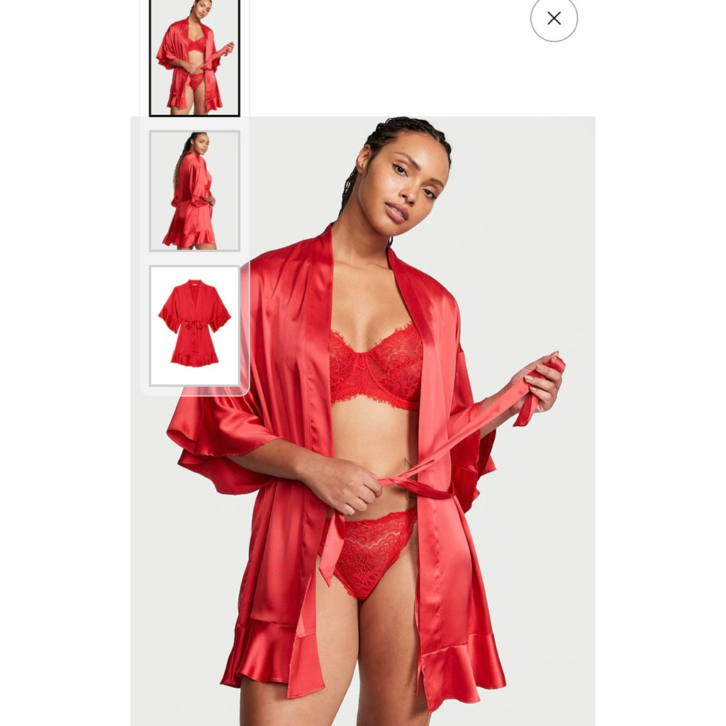 vs victoria's secret silk satin kimono 881921