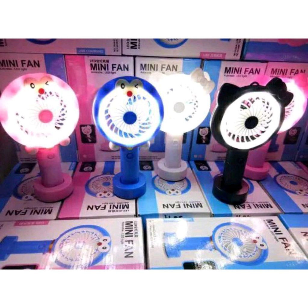 ✅KIPAS KARAKTER LED kipas angin mini portable mini fan KIPAS TANGAN MINI KARAKTER