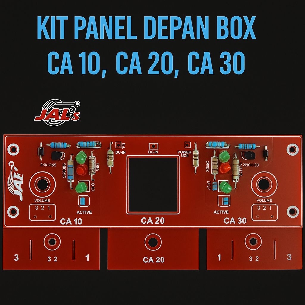 KIT PANEL DEPAN BOX CA-10 / CA-20 / CA-30 | Tampilan Depan Amplifier Power Profesional | JAL’s ELEKT