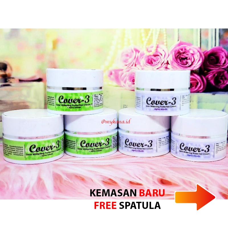 Cover 3 Solar Whitening Protection Cream 10g Arbutin / Cover 3 Sunscreen SPF 50