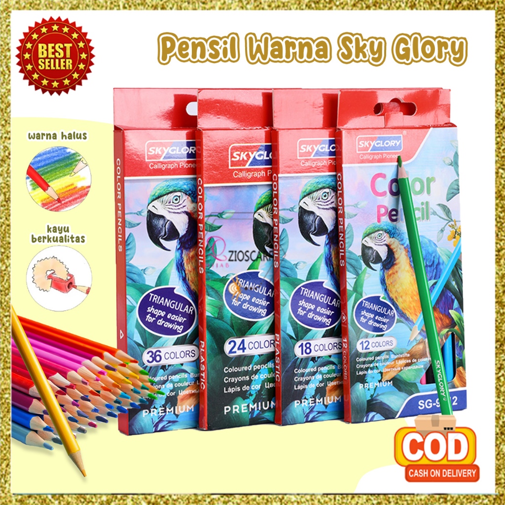 

Pensil Warna Lengkap 1 Set 48 Warna Panjang Alat Tulis Perlengkapan Anak Sekolah ATKBP - Zio