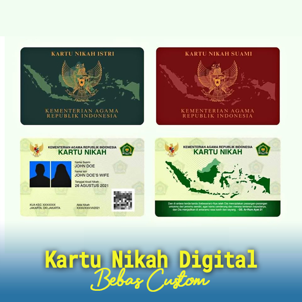 

Cetakk Kartu Wedding Nikah Bahan PVC ID Card Tidak Mudah Luntur