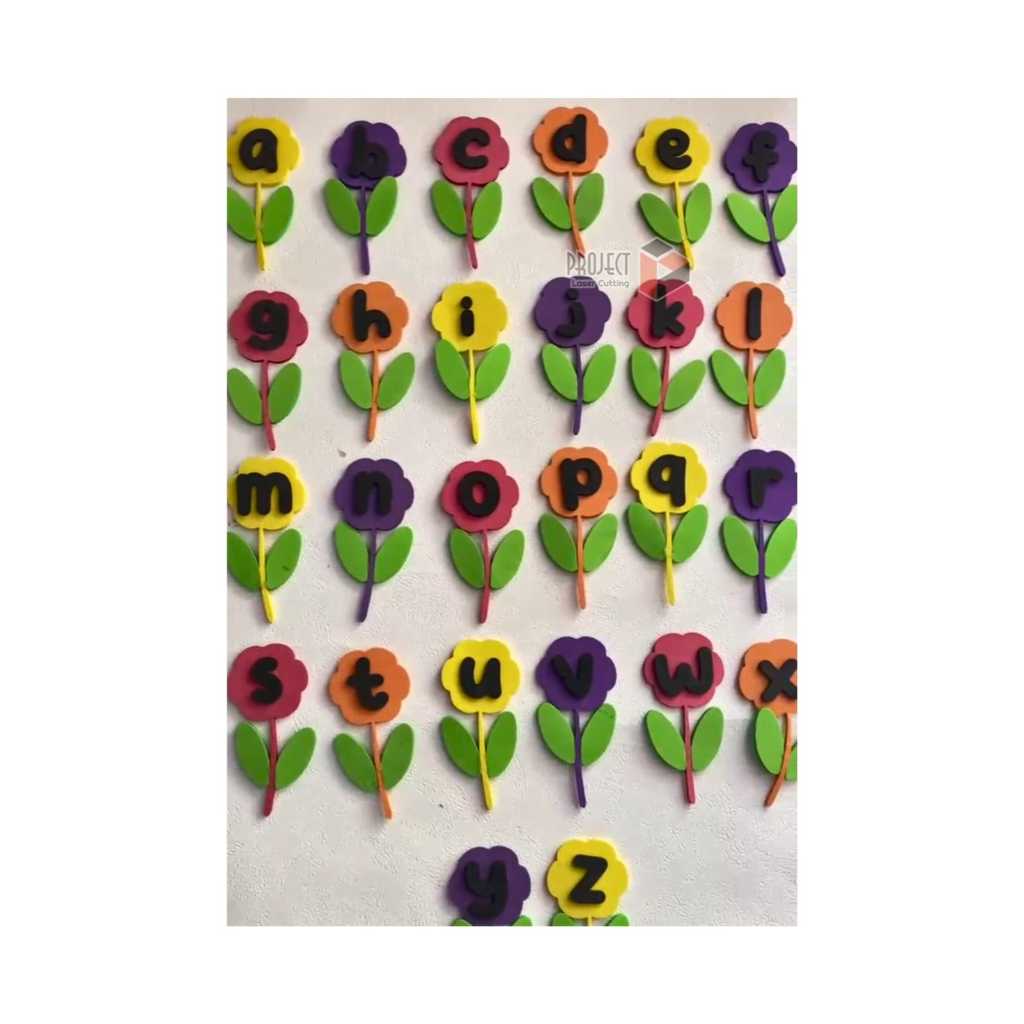 HURUF ALFABET huruf kecil/HURUF ALFABET SPON EVA/HIASAN DINDING TK ALFABET/HIASAN DINDING KELAS |HUR